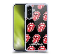 Head Case Designs Licenza Ufficiale The Rolling Stones Pattern Classico Lingua Lingua Collezione Custodia in Gel [Protezione di Grado Militare] Compatibile con Samsung Galaxy A56 5G