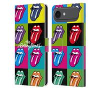 Head Case Designs Licenza Ufficiale The Rolling Stones Pop Art 1 Lingua Collezione Custodia Portafoglio in Pelle Compatibile con Apple iPhone 17 Air