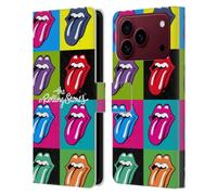 Head Case Designs Licenza Ufficiale The Rolling Stones Pop Art 1 Lingua Collezione Custodia Portafoglio in Pelle Compatibile con Apple iPhone 18 Pro Max