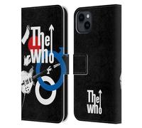 Head Case Designs Licenza Ufficiale The Who Maximum R&B Arte Banda Custodia Portafoglio in Pelle Compatibile con Apple iPhone 15 Plus