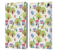 Head Case Designs Licenza Ufficiale Tom And Jerry Modello Ad Alberi Grafica Gokko Custodia Portafoglio in Pelle Compatibile con Amazon Fire Max 11 2023