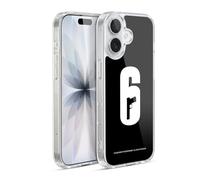 Head Case Designs Licenza Ufficiale Tom Clancy's Rainbow Six Siege Bianco E Nero Logo Custodia in Gel [Protezione di Grado Militare] Compatibile Con Apple iPhone 17 E Compatibile Con MagSafe