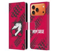 Head Case Designs Licenza Ufficiale Tom Clancy's Rainbow Six Siege Mozzie Icone Custodia Portafoglio in Pelle Compatibile con Apple iPhone 17 Pro Max