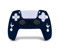 Head Case Designs Licenza Ufficiale Tottenham Hotspur F.C. Bianco Logo Gallo Blu Scuro Custodia in Silicone per Game Controller Compatibile con PS5 Sony DualSense Controller