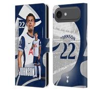 Head Case Designs Licenza Ufficiale Tottenham Hotspur F.C. Brennan Johnson 2024/25 Prima Squadra Custodia Portafoglio in Pelle Compatibile con Apple iPhone 17 Air
