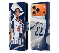 Head Case Designs Licenza Ufficiale Tottenham Hotspur F.C. Brennan Johnson 2024/25 Prima Squadra Custodia Portafoglio in Pelle Compatibile con Apple iPhone 17 Pro Max