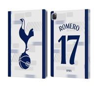 Head Case Designs Licenza Ufficiale Tottenham Hotspur F.C. Cristian Romero 2023/24 Giocatori Custodia Portafoglio in Pelle Compatibile con Apple iPad PRO 13 M4 2024
