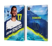 Head Case Designs Licenza Ufficiale Tottenham Hotspur F.C. Cristian Romero 2023/24 Prima Squadra Custodia Portafoglio in Pelle Compatibile con Apple iPad PRO 12.9 2020/2021/2022