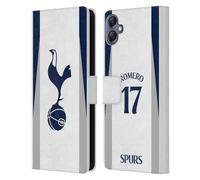 Head Case Designs Licenza Ufficiale Tottenham Hotspur F.C. Cristian Romero 2025/26 Giocatori Home Kit Custodia Portafoglio in Pelle Compatibile con Samsung Galaxy A05