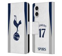 Head Case Designs Licenza Ufficiale Tottenham Hotspur F.C. Cristian Romero 2025/26 Giocatori Home Kit Custodia Portafoglio in Pelle Compatibile con Apple iPhone 16
