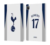 Head Case Designs Licenza Ufficiale Tottenham Hotspur F.C. Cristian Romero 2025/26 Giocatori Home Kit Custodia Portafoglio in Pelle Compatibile con Apple iPad PRO 11 2020/2021 / 2022