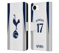 Head Case Designs Licenza Ufficiale Tottenham Hotspur F.C. Cristian Romero 2025/26 Giocatori Home Kit Custodia Portafoglio in Pelle Compatibile con Apple iPhone 16e