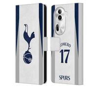 Head Case Designs Licenza Ufficiale Tottenham Hotspur F.C. Cristian Romero 2025/26 Giocatori Home Kit Custodia Portafoglio in Pelle Compatibile con Oppo Reno11