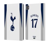 Head Case Designs Licenza Ufficiale Tottenham Hotspur F.C. Cristian Romero 2025/26 Giocatori Home Kit Custodia Portafoglio in Pelle Compatibile con Apple iPad PRO 11 M4 2024
