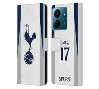 Head Case Designs Licenza Ufficiale Tottenham Hotspur F.C. Cristian Romero 2025/26 Giocatori Home Kit Custodia Portafoglio in Pelle Compatibile con Xiaomi Redmi 13C 4G