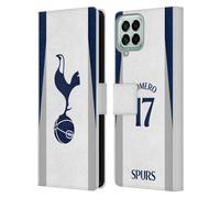 Head Case Designs Licenza Ufficiale Tottenham Hotspur F.C. Cristian Romero 2025/26 Giocatori Home Kit Custodia Portafoglio in Pelle Compatibile con Samsung Galaxy M33 (2022)
