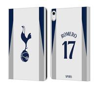 Head Case Designs Licenza Ufficiale Tottenham Hotspur F.C. Cristian Romero 2025/26 Giocatori Home Kit Custodia Portafoglio in Pelle Compatibile con Apple iPad 10.9 2022/2025
