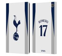Head Case Designs Licenza Ufficiale Tottenham Hotspur F.C. Cristian Romero 2025/26 Giocatori Home Kit Custodia Portafoglio in Pelle Compatibile con Amazon Fire Max 11 2023