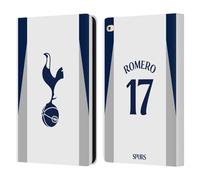Head Case Designs Licenza Ufficiale Tottenham Hotspur F.C. Cristian Romero 2025/26 Giocatori Home Kit Custodia Portafoglio in Pelle Compatibile con Apple iPad Air 2 (2014)