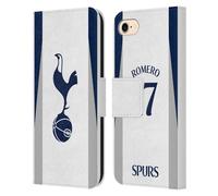 Head Case Designs Licenza Ufficiale Tottenham Hotspur F.C. Cristian Romero 2025/26 Giocatori Home Kit Custodia Portafoglio in Pelle Compatibile con Apple iPhone 7/8 / SE 2020 & 2022