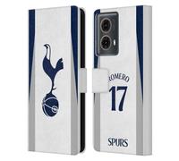 Head Case Designs Licenza Ufficiale Tottenham Hotspur F.C. Cristian Romero 2025/26 Giocatori Home Kit Custodia Portafoglio in Pelle Compatibile con Motorola Moto G85