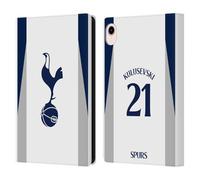 Head Case Designs Licenza Ufficiale Tottenham Hotspur F.C. Dejan Kulusevski 2025/26 Giocatori Home Kit Custodia Portafoglio in Pelle Compatibile con Apple iPad Mini (2021/2024)