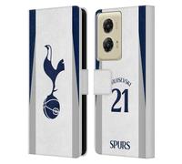 Head Case Designs Licenza Ufficiale Tottenham Hotspur F.C. Dejan Kulusevski 2025/26 Giocatori Home Kit Custodia Portafoglio in Pelle Compatibile con Motorola Moto G Stylus 5G (2024)