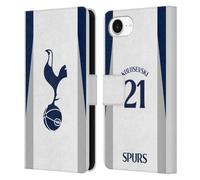 Head Case Designs Licenza Ufficiale Tottenham Hotspur F.C. Dejan Kulusevski 2025/26 Giocatori Home Kit Custodia Portafoglio in Pelle Compatibile con Apple iPhone 16e / iPhone 17e