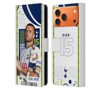 Head Case Designs Licenza Ufficiale Tottenham Hotspur F.C. Eric Dier 2022/23 Prima Squadra Custodia Portafoglio in Pelle Compatibile con Apple iPhone 17 Pro Max