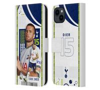 Head Case Designs Licenza Ufficiale Tottenham Hotspur F.C. Eric Dier 2022/23 Prima Squadra Custodia Portafoglio in Pelle Compatibile con Apple iPhone 15 Plus