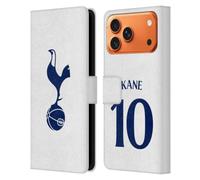 Head Case Designs Licenza Ufficiale Tottenham Hotspur F.C. Harry Kane 2021/22 Giocatori Home Kit Custodia Portafoglio in Pelle Compatibile con Apple iPhone 17 Pro Max