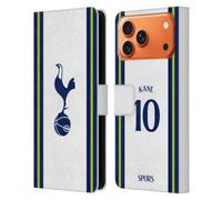 Head Case Designs Licenza Ufficiale Tottenham Hotspur F.C. Harry Kane 2022/23 Giocatori Home Kit Custodia Portafoglio in Pelle Compatibile con Apple iPhone 17 Pro Max