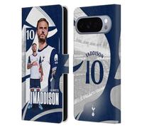 Head Case Designs Licenza Ufficiale Tottenham Hotspur F.C. James Maddison 2024/25 Prima Squadra Custodia Portafoglio in Pelle Compatibile con Google Pixel 10 Pro XL
