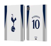 Head Case Designs Licenza Ufficiale Tottenham Hotspur F.C. James Maddison 2025/26 Giocatori Home Kit Custodia Portafoglio in Pelle Compatibile con Apple iPad PRO 13 M4 2024