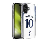 Head Case Designs Licenza Ufficiale Tottenham Hotspur F.C. James Maddison 2025/26 Giocatori Home Kit Custodia in Gel [Protezione di Grado Militare] Compatibile con Apple iPhone 17
