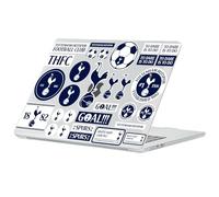 Head Case Designs Licenza Ufficiale Tottenham Hotspur F.C. Logos Iconic Quotes Graphics Custodia Laptop Trasparente Armatura compatibile con MacBook Air 13.6" M2 A2681/M3 A3113/M4 A3240 2022/2024/2025