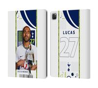 Head Case Designs Licenza Ufficiale Tottenham Hotspur F.C. Lucas Moura 2022/23 Prima Squadra Custodia Portafoglio in Pelle Compatibile con Apple iPad PRO 13 M4 2024