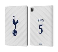 Head Case Designs Licenza Ufficiale Tottenham Hotspur F.C. Marcos Senesi 2026/27 Kit Casa Giocatori 1º Gruppo Custodia Portafoglio in Pelle Compatibile con Apple iPad Pro 12.9 2020/2021/2022