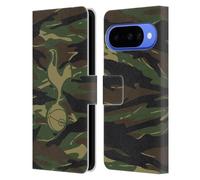 Head Case Designs Licenza Ufficiale Tottenham Hotspur F.C. Mimetica Woodland Badge Custodia Portafoglio in Pelle Compatibile con Google Pixel 10