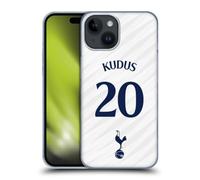 Head Case Designs Licenza Ufficiale Tottenham Hotspur F.C. Mohammed Kudus 2026/27 Kit Casa Giocatori 1º Gruppo Custodia Cover dura per Parte Posteriore Compatibile con Apple iPhone 15