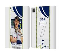 Head Case Designs Licenza Ufficiale Tottenham Hotspur F.C. Son Heung-Min 2022/23 Prima Squadra Custodia Portafoglio in Pelle Compatibile con Apple iPad PRO 13 M4 2024