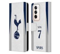 Head Case Designs Licenza Ufficiale Tottenham Hotspur F.C. Son Heung-Min 2025/26 Giocatori Home Kit Custodia Portafoglio in Pelle Compatibile con Oppo Reno12 5G