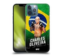 Head Case Designs Licenza Ufficiale UFC Bandiera del Brazil Charles Oliveira Custodia Cover Dura per Parte Posteriore Compatibile con Apple iPhone 13 PRO Max