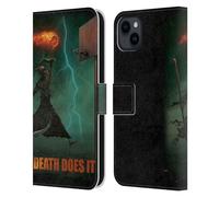 Head Case Designs Licenza Ufficiale Vincent HIE La Morte Lo Fa Crani Custodia Portafoglio in Pelle Compatibile con Apple iPhone 15 Plus