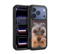 Head Case Designs Licenza Ufficiale Vincent Hie Yorkshire Terrier Cani Dalla Faccia Grossa Custodia Antiurto Ultra Blindata compatibile con Apple iPhone 17 Pro
