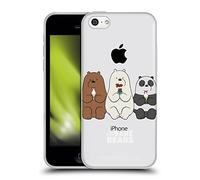 Head Case Designs Licenza Ufficiale We Bare Bears Gruppo 2 Arte del Personaggio Custodia Cover in Morbido Gel Compatibile con Apple iPhone 5c