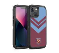 Head Case Designs Licenza Ufficiale West Ham United FC Arrowhead Lines Crest Grafiche Custodia Antiurto Ultra Blindata compatibile con Apple iPhone 13