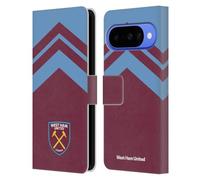 Head Case Designs Licenza Ufficiale West Ham United FC Arrowhead Lines Crest Grafiche Custodia Portafoglio in Pelle Compatibile con Google Pixel 10