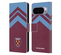 Head Case Designs Licenza Ufficiale West Ham United FC Arrowhead Lines Crest Grafiche Custodia Portafoglio in Pelle Compatibile con Google Pixel 10 Pro XL