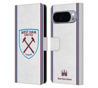 Head Case Designs Licenza Ufficiale West Ham United FC Away 2019/20 Kit Crest Custodia Portafoglio in Pelle Compatibile con Google Pixel 10 Pro XL
